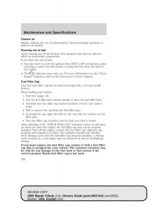 Mazda-Tribute-owners-manual page 242 min