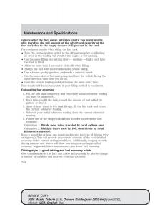 Mazda-Tribute-owners-manual page 244 min