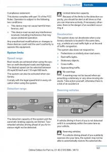 BMW-X6-M-Power-F16-owners-manual page 107 min