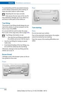 BMW-X6-M-Power-F16-owners-manual page 290 min