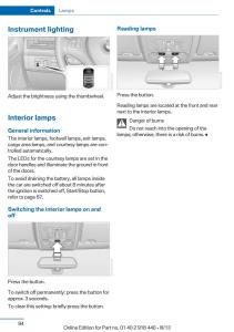 BMW-X5-X6-F15-F16-owners-manual page 94 min