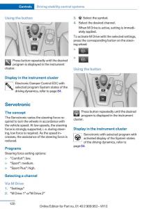 BMW-M5-F10-M-Power-owners-manual page 120 min