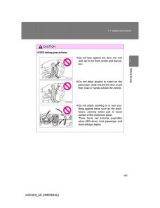 Toyota-Avensis-III-3-owners-manual page 165 min