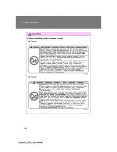 Toyota-Avensis-III-3-owners-manual page 186 min