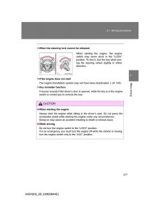 Toyota-Avensis-III-3-owners-manual page 217 min