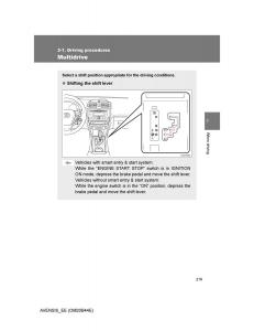 Toyota-Avensis-III-3-owners-manual page 219 min