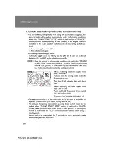 Toyota-Avensis-III-3-owners-manual page 238 min