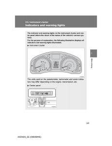 Toyota-Avensis-III-3-owners-manual page 245 min