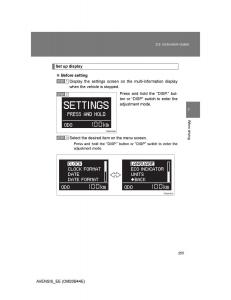 Toyota-Avensis-III-3-owners-manual page 255 min