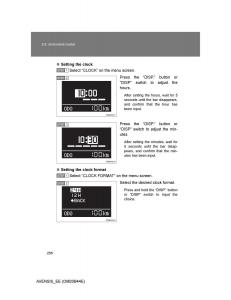 Toyota-Avensis-III-3-owners-manual page 256 min