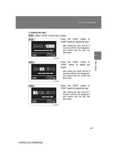 Toyota-Avensis-III-3-owners-manual page 257 min