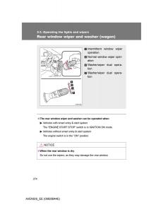 Toyota-Avensis-III-3-owners-manual page 274 min