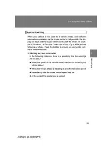 Toyota-Avensis-III-3-owners-manual page 289 min