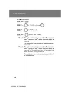 Toyota-Avensis-III-3-owners-manual page 396 min