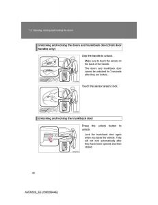 Toyota-Avensis-III-3-owners-manual page 40 min