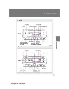 Toyota-Avensis-III-3-owners-manual page 407 min