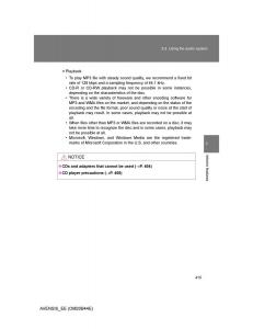 Toyota-Avensis-III-3-owners-manual page 415 min