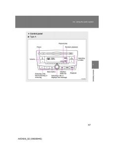 Toyota-Avensis-III-3-owners-manual page 427 min