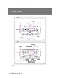 Toyota-Avensis-III-3-owners-manual page 428 min