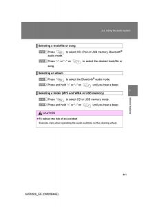 Toyota-Avensis-III-3-owners-manual page 441 min