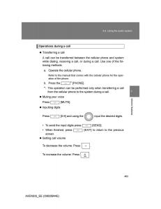 Toyota-Avensis-III-3-owners-manual page 463 min