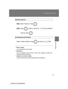 Toyota-Avensis-III-3-owners-manual page 477 min