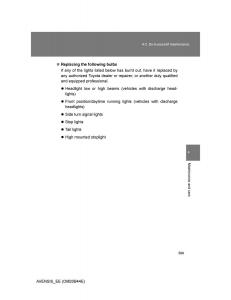 Toyota-Avensis-III-3-owners-manual page 599 min