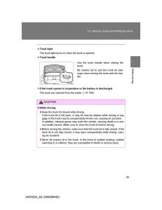 Toyota-Avensis-III-3-owners-manual page 89 min