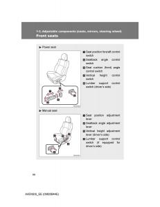 Toyota-Avensis-III-3-owners-manual page 98 min