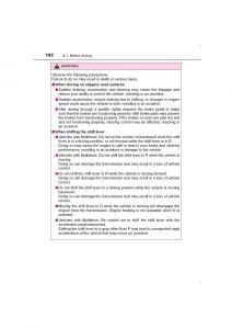 Toyota-Avensis-IV-4-owners-manual page 192 min