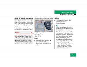 Mercedes-Benz-C-Class-W203-owners-manual page 91 min