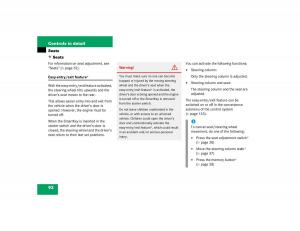 Mercedes-Benz-C-Class-W203-owners-manual page 92 min