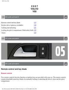 Volvo-V50-owners-manual page 120 min