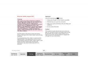 Mercedes-Benz-CL-C215-2000-owners-manual page 276 min