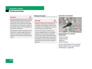 Mercedes-Benz-CL-C216-owners-manual page 379 min