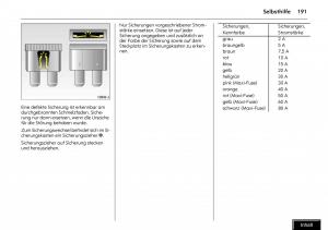 Opel-Meriva-I-1-A-Chevrolet-Meriva-Vauxhall-Meriva-Handbuch page 193 min