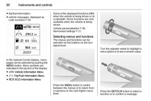 Opel-Mokka-owners-manual page 92 min