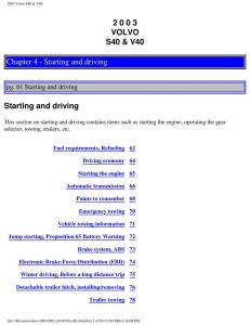 Volvo-V40-S40-owners-manual page 85 min
