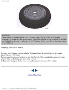 Volvo-850-owners-manual page 196 min