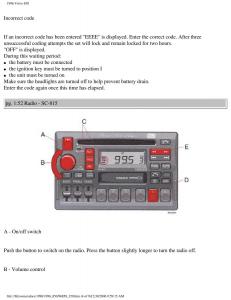 Volvo-850-owners-manual page 74 min