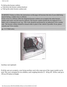 Volvo-960-owners-manual page 142 min