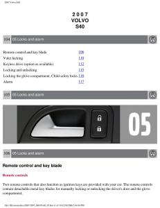 Volvo-S40-II-2-owners-manual page 108 min