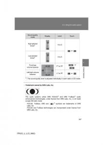 Toyota-Prius-II-2-NHW20-owners-manual page 258 min