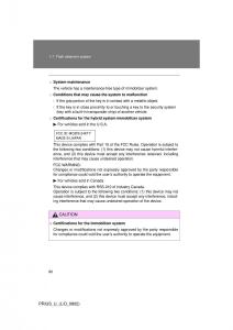 Toyota-Prius-II-2-NHW20-owners-manual page 76 min