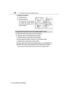 Toyota-Corolla-XI-11-E160-owners-manual page 146 min