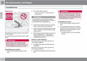 Volvo-C70-M-II-2-Handbuch page 76 min