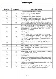 Ford-Mondeo-MKIV-MK4-handleiding page 209 min