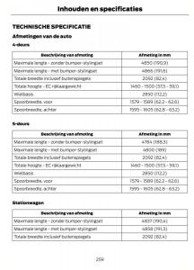 Ford-Mondeo-MKIV-MK4-handleiding page 262 min