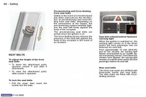 Peugeot-307-owners-manual page 105 min