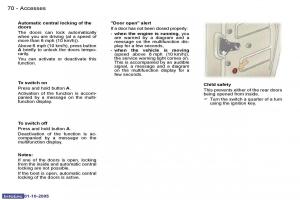 Peugeot-307-owners-manual page 76 min